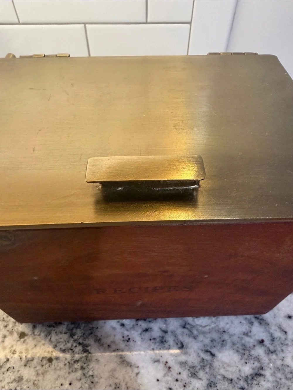 Wood Recipe Box
